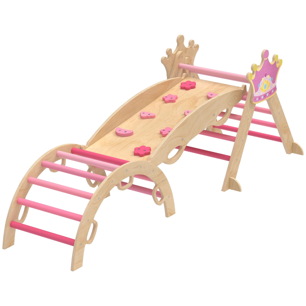 Struttura di Arrampicata Montessori ¨C zephmum ¨C Legno, Rosa