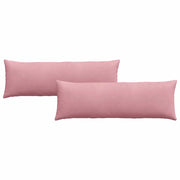 Cuscini da Divano 2 pz | Cuscini per sedie Rosa 120 x 40 cm Tessuto in Cords