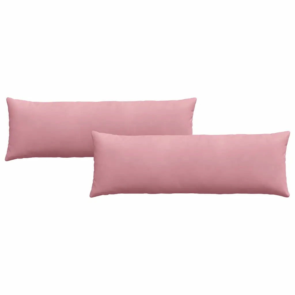 Cuscini da Divano 2 pz | Cuscini per sedie Rosa 120 x 40 cm Tessuto in Cords