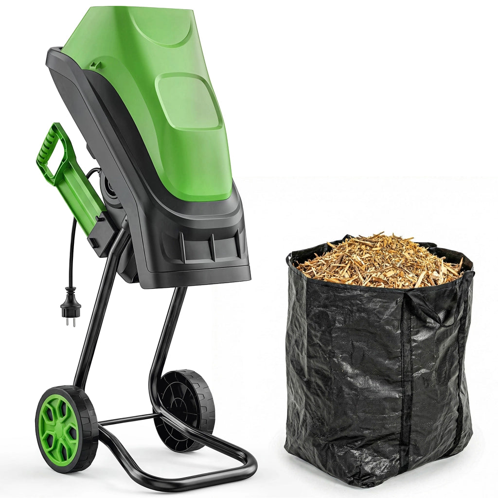 Trituratore da Giardino Elettrico ¨C zephmum ¨C Verde 2500W ?44mm 45L