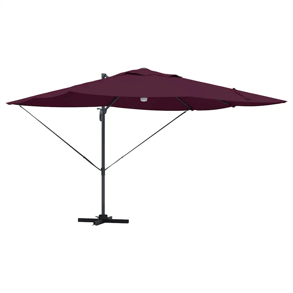 Ombrellone Rosso Bordeaux 351 x 250 x 253 cm 42003365