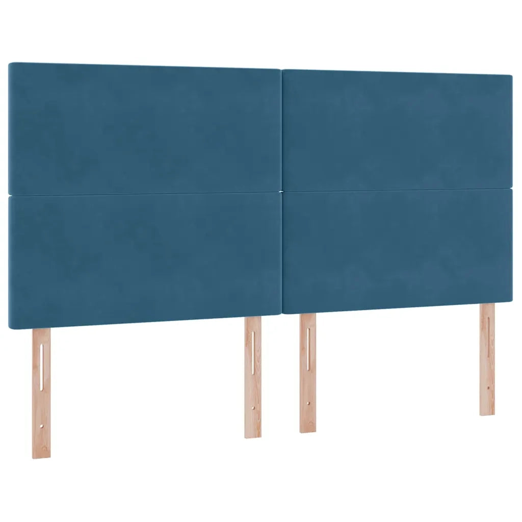 Letto con contenitore e materasso Blu Scuro 160 x 200 cm 3371983