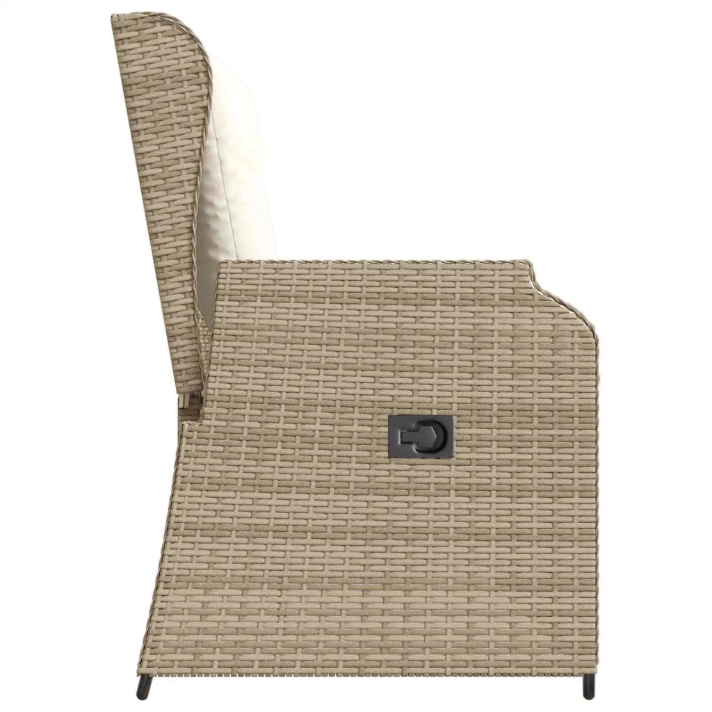 Panchina da giardino Beige polyrattan 3394462