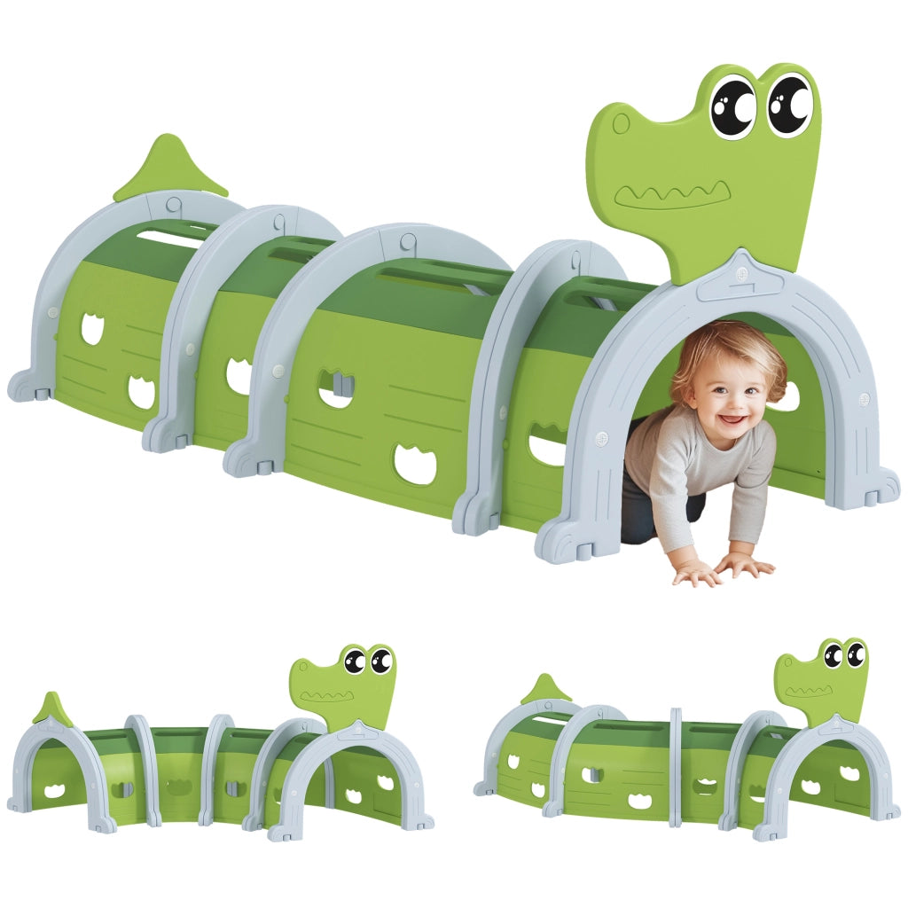 Tunnel da gioco per bambini ¨C zephmum ¨C Verde 194x88x92 cm