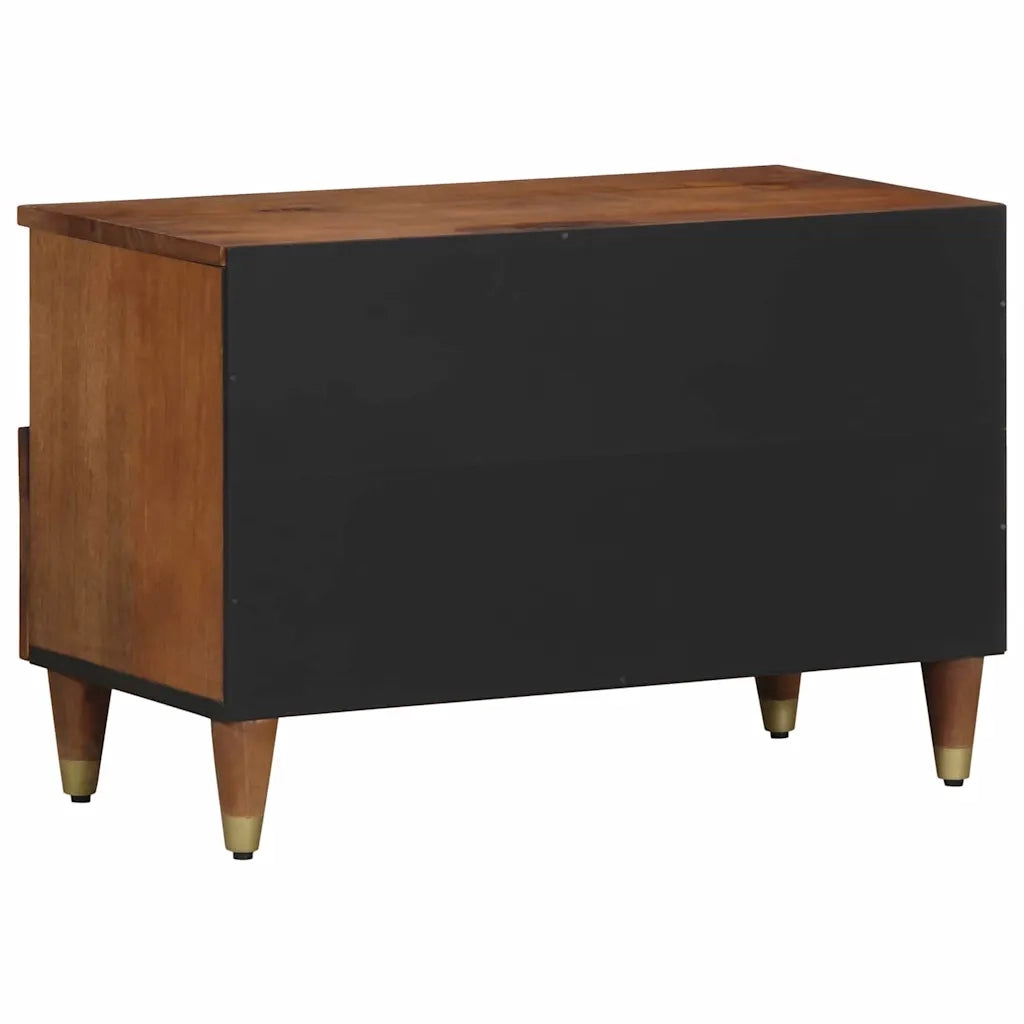 Mobile TV Marrone miele 70 x 33 x 46 cm Legno di mango massello 4018737