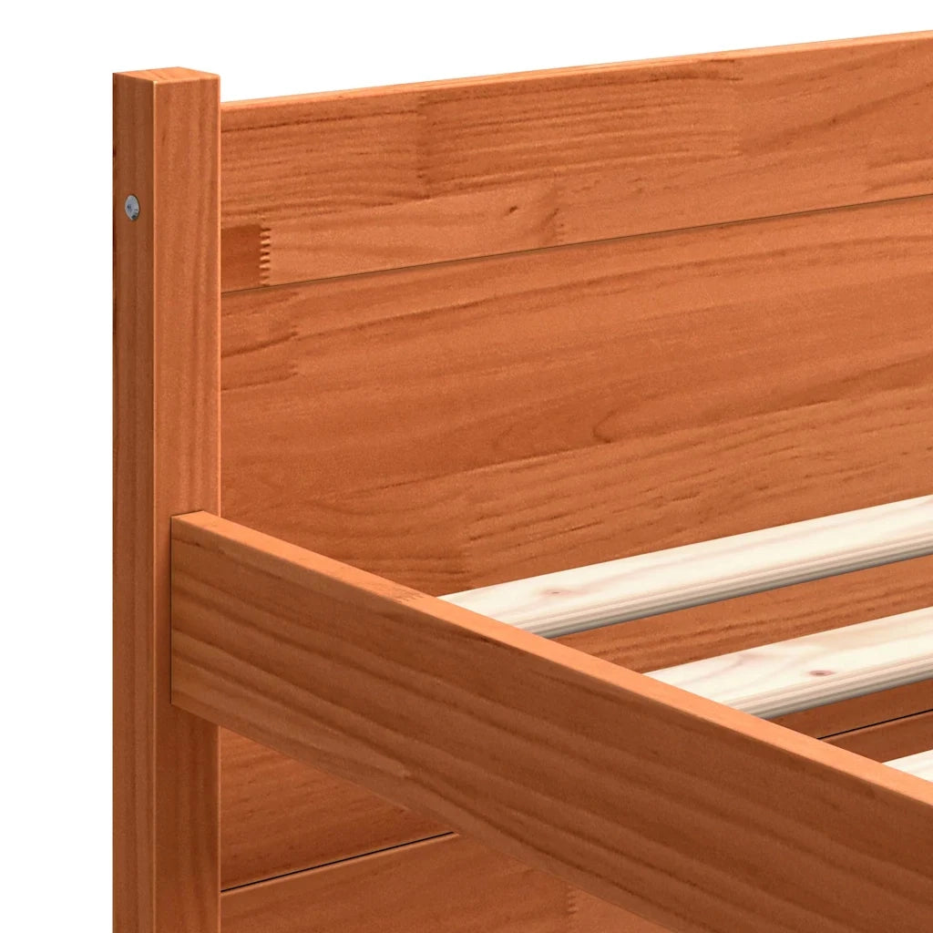Struttura del letto Marrone cerato 205,5 x 125,5 x 51 cm 870145