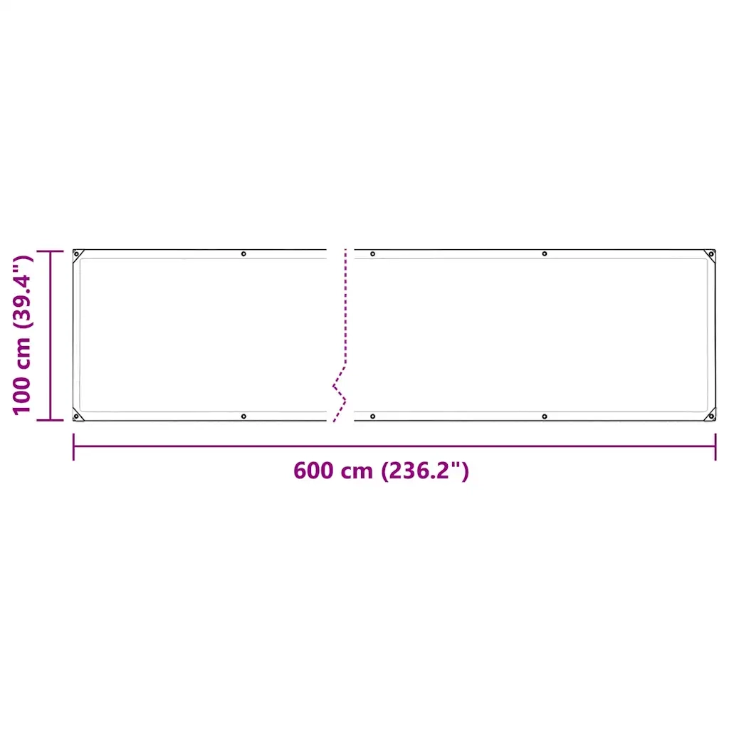 Copertura per Piante con Occhielli 1x6 m in PVC 3308713