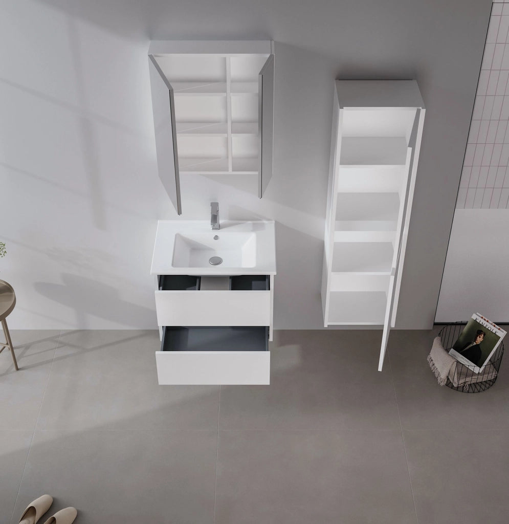 Mobile lavabo "Side 65 v2" - 65 x 45 x 52 cm - Bianco opaco