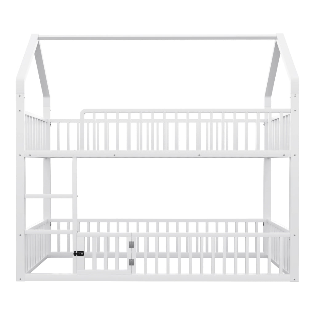 Letto a castello funzione casa metallo 90x200 cm