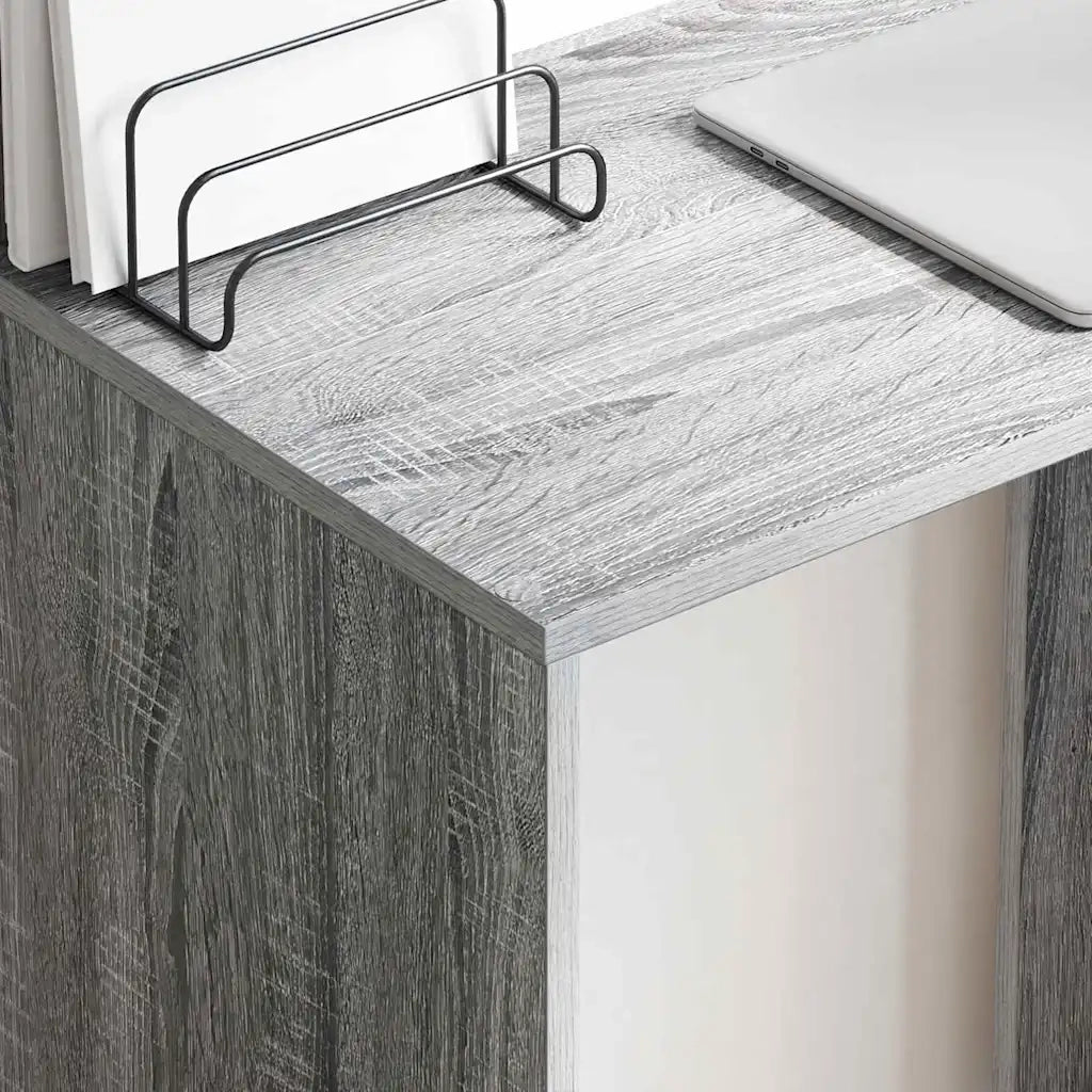 Scrivania Grigio Sonoma 78,5 x 37 x 154,5 cm Legno multistrato 869343