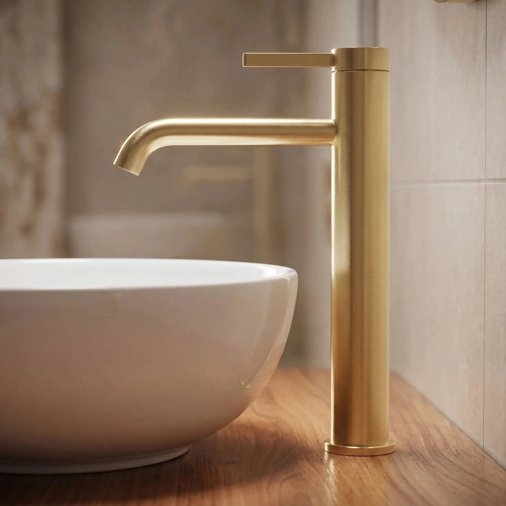 Rubinetto Da Bagno Rea Rivo Brush Gold