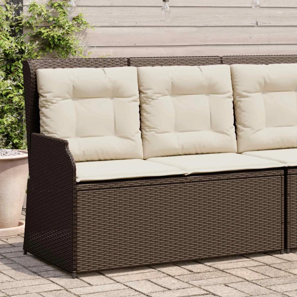 Panchina da Giardino | Panca da Giardino Marrone polyrattan