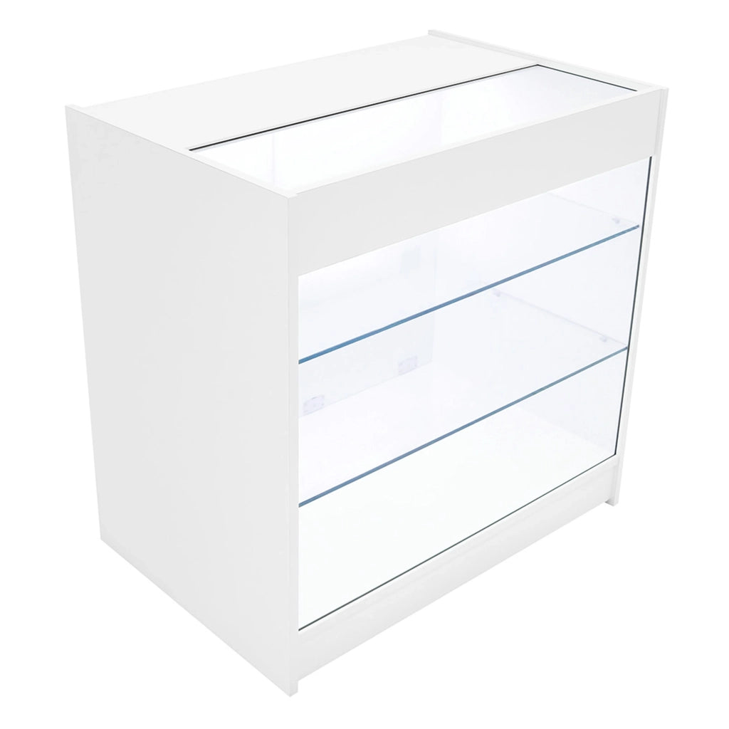 Set Banconi Bianco Triton LED K900 B900 CM60 con Serratura e Ripiani