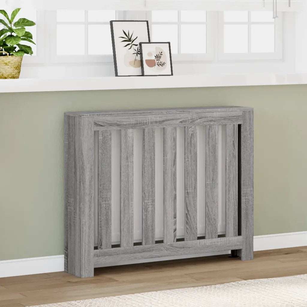 Copertura Termosifone Grigio Sonoma 104x20x82 Legno Multistrato CFW2567778