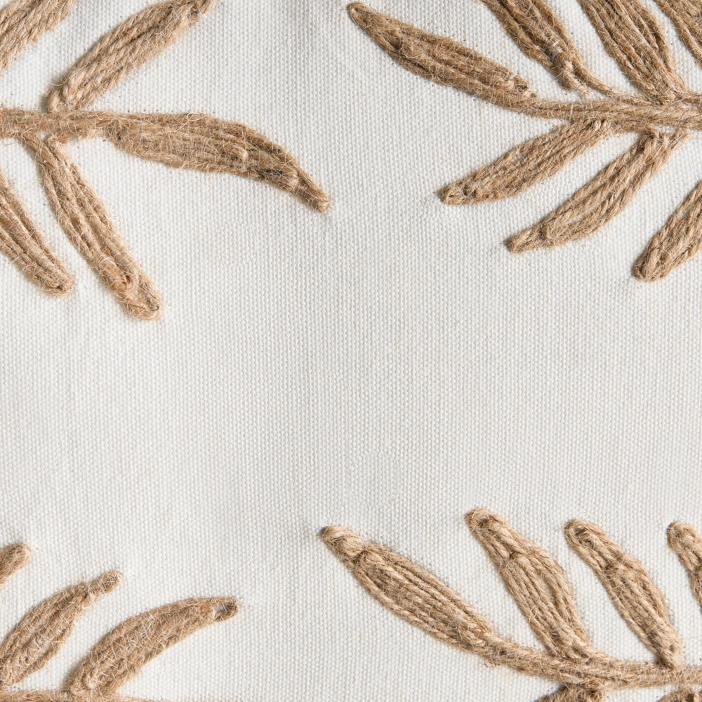 Set di 2 cuscini decorativi bianchi e beige in cotone e juta 45/30 x 45/50 cm Cuscino decorativo