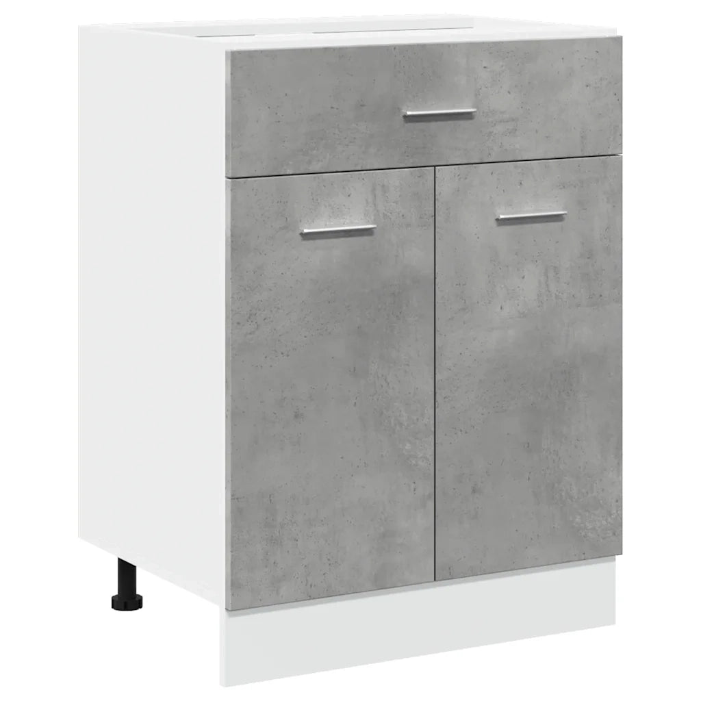 Armadio Inferiore Cassetto “Lyon” Grigio Cemento 60x46x81,5 856088