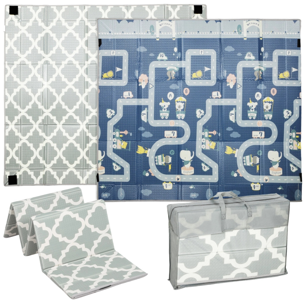 Tappeto da gioco per bambini ¨C Minimal ¨C 202x180.5x1 cm multicolore