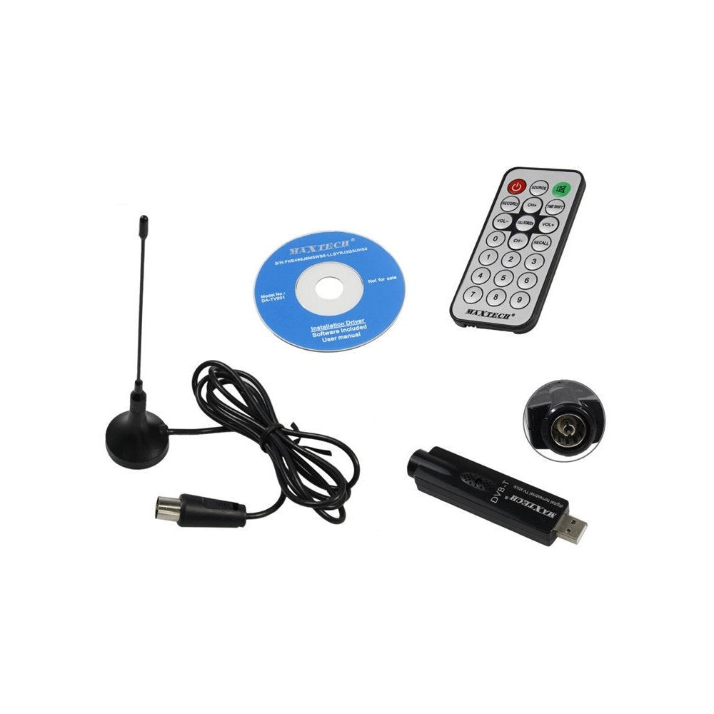 Trade Shop - Dvb Tv Usb Mini Digitale Terrestre Registratore Pc Desktop Notebook Coassiale -