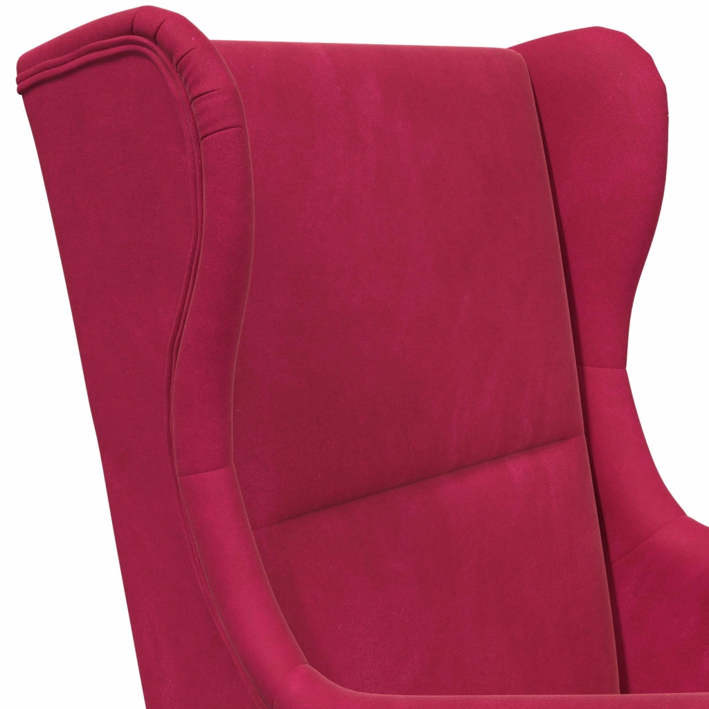 Poltrona Rosso Vino Velluto 42029867
