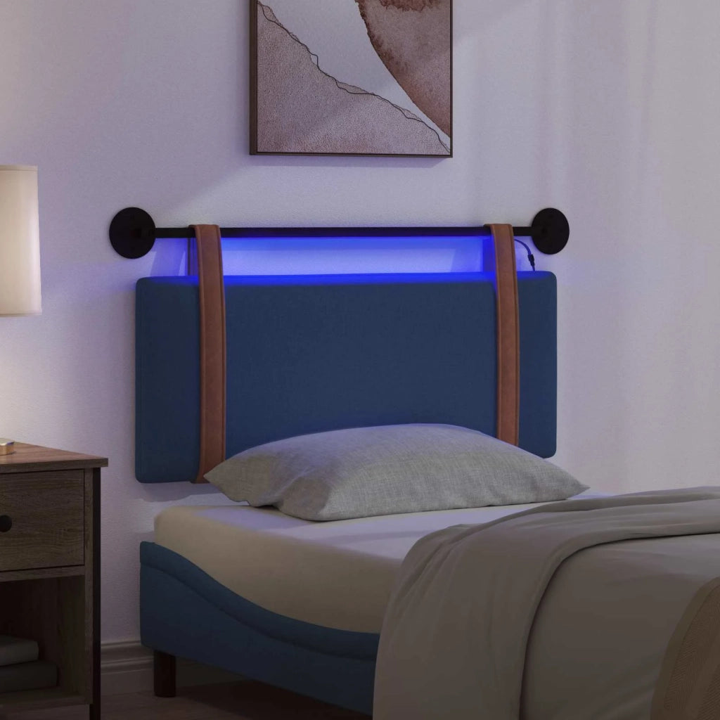 Testiera | Testata sospesa Con luce LED Blu PU Antico