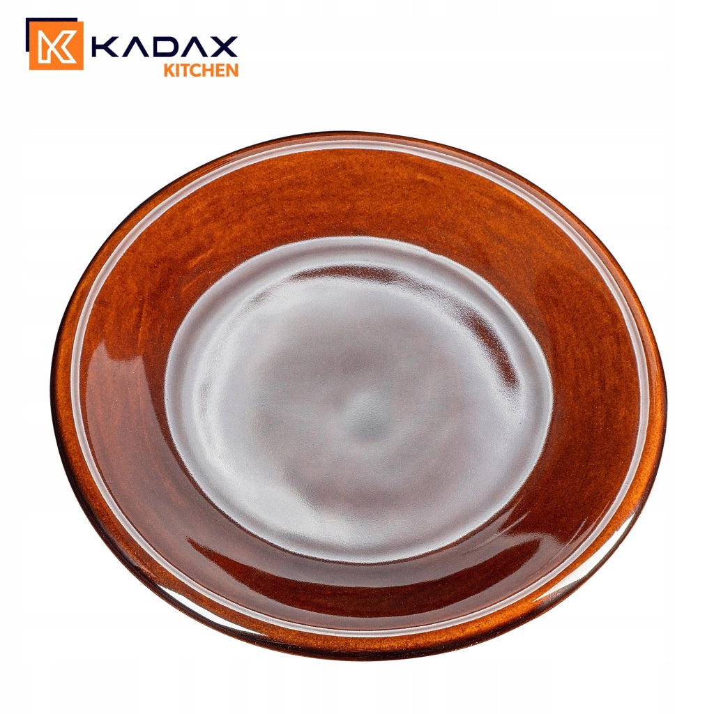 Set di 4 piatti da dessert KADAX da 19 cm in ceramica.