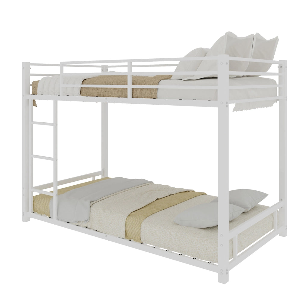 Letto castello 2 posti 90x190 metallo robusto ringhiere