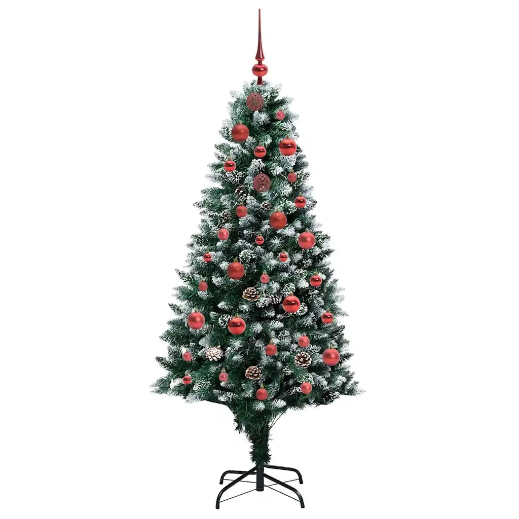Albero di Natale artificiale con 150 LED Verde 150 cm 3396251
