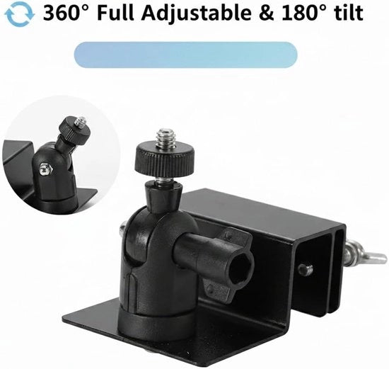Beugel universale per pannelli solari con canale di drenaggio, adatto per pannelli solari Ring, Arlo, Eufy, Wyze e Reolink. Resistente e impermeabile (nero).
