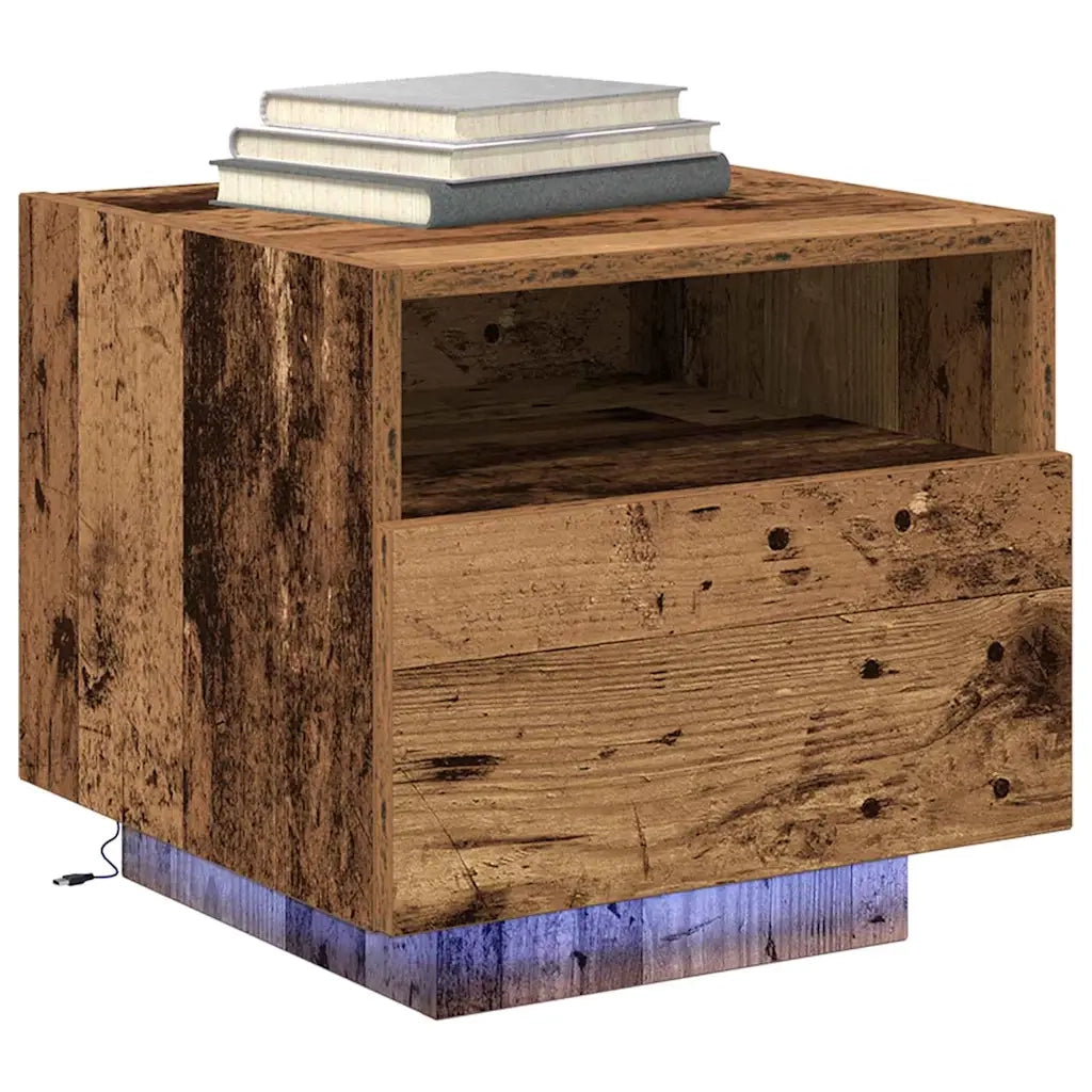 Armadio da Notte 2 pcs Legno vecchio 40 x 39 x 37 cm 863067