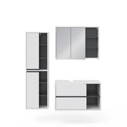 Vicco Set mobili bagno Bianco 3 parti