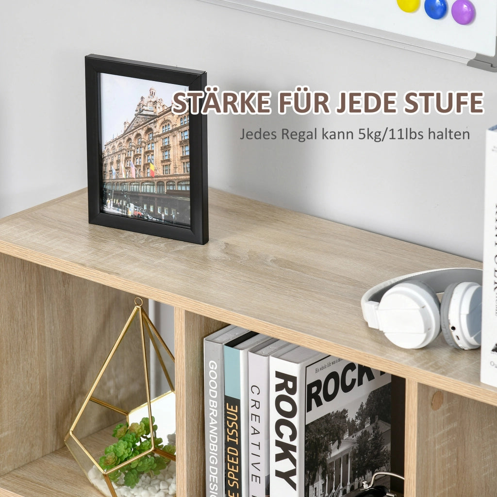 Libreria Scaffale 8 Ripiani ¨C Minimal ¨C 97.5x30x100 cm Quercia