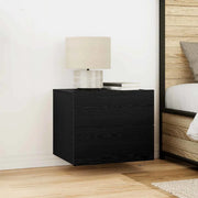 Armadio da Notte con cassetto 2 pcs Rovere Nero 50 x 39 x 41 cm 863077