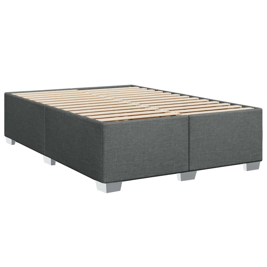 Letto box spring con materasso Grigio Scuro 140 x 190 cm 3453403