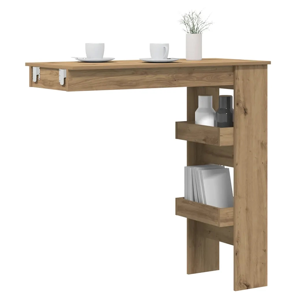 Bancone da Muro Rovere Artigianale Legno Multistrato