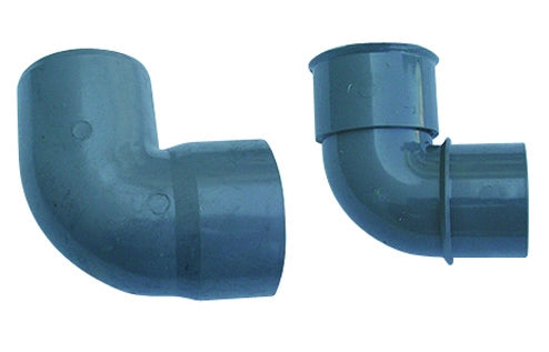 CURVA 87  °30' MF PVC GRIGIO- Diam. 40- senza- pezzi 1