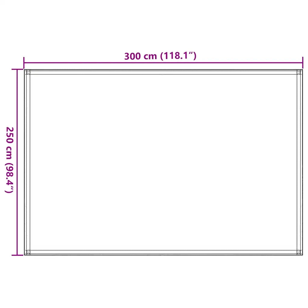 Tappeto da Tenda 250x300 cm Blu 310721