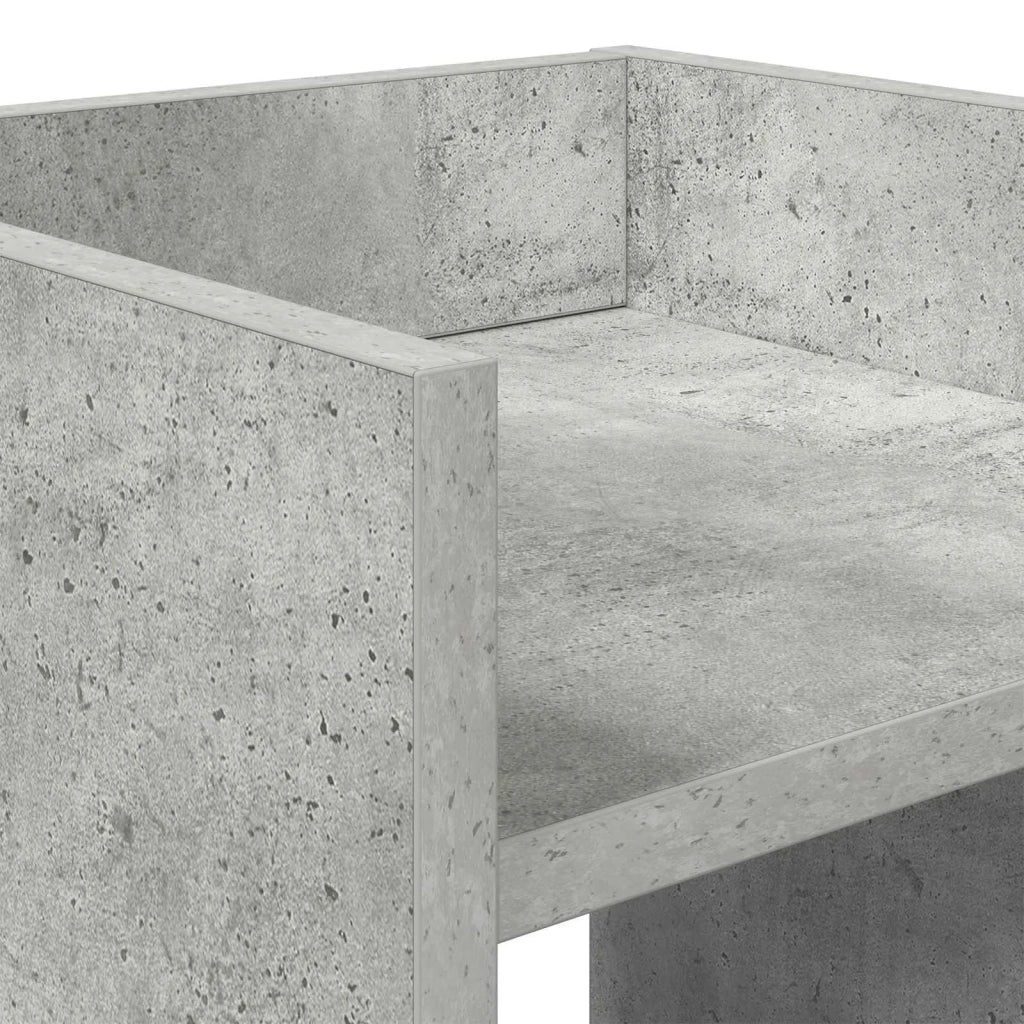 Supporto per piante Grigio Cemento 30 x 30 x 80 cm 899584