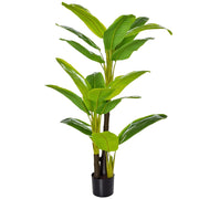 Banano Pianta in Vaso da 150cm. Albero di Banano Artificiale per Interno ed Esterno