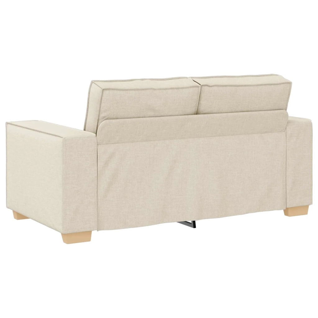 Divano 2 pcs Beige 220 x 80 x 84 cm Tessuto misto lino 3324686