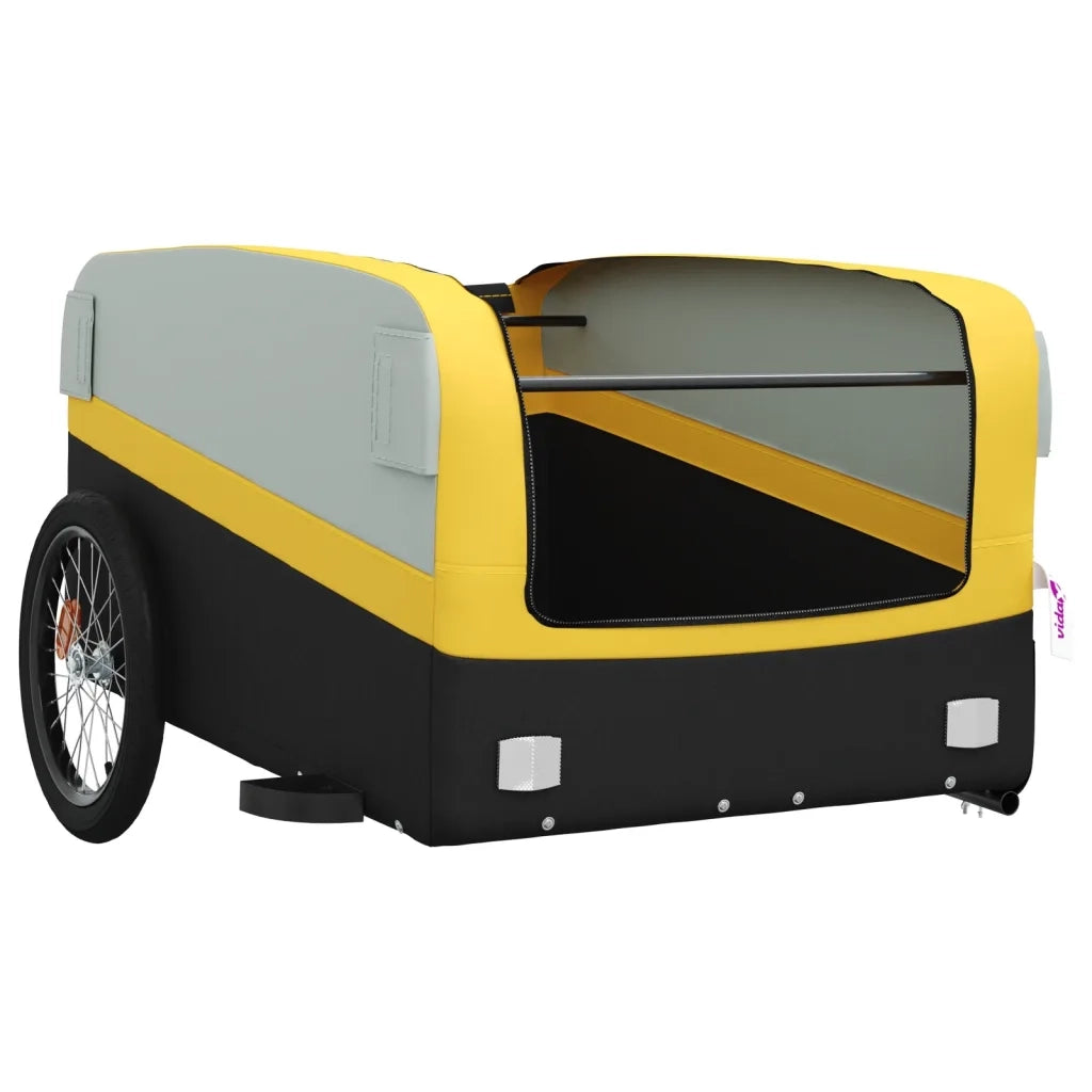 Rimorchio da Bici Nero e Giallo 45 kg in Ferro CFW9660660