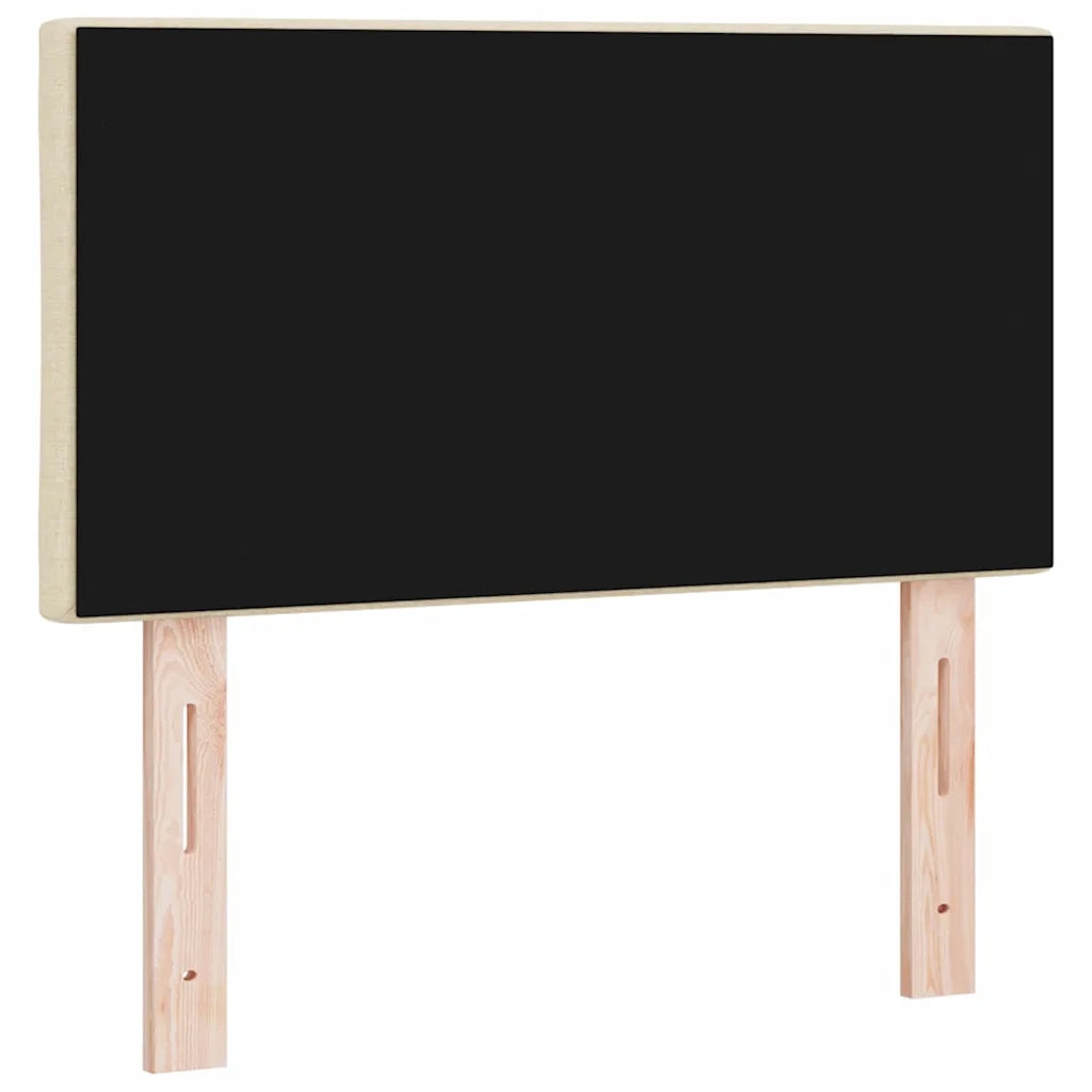 Testiera con luci a strisce a LED-Testata Crema 80 cm Tessuto