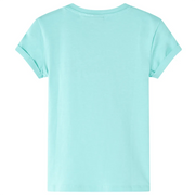 Maglietta da Bambina Menta Chiaro 128