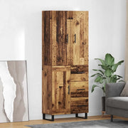 Credenza con cassetto 2 pcs Legno vecchio 69,5 x 34 x 180 cm 3415697