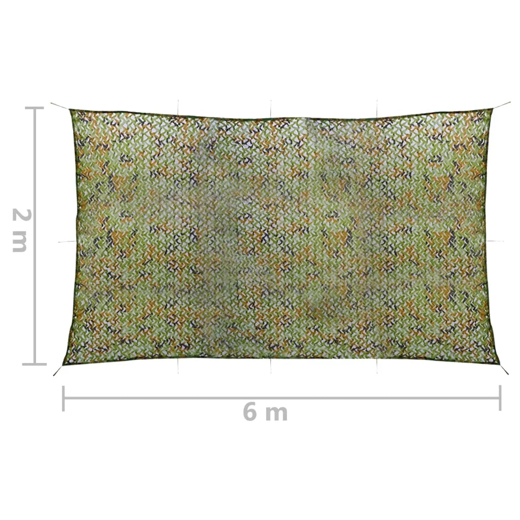 Rete Mimetica con Custodia 2x6 m Verde CFW2703191
