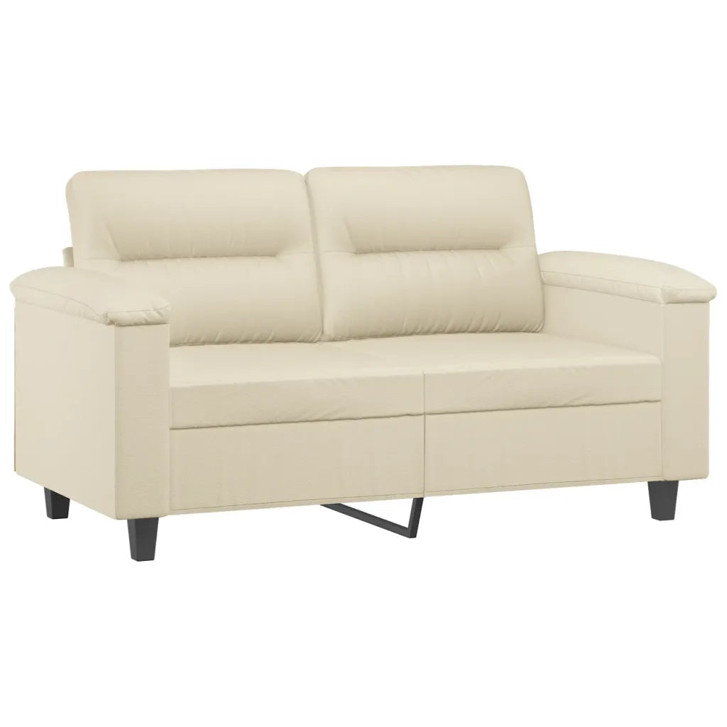 Divano a 2 Posti-Sofa 2 Posti Crema 120 cm in Similpelle 557994