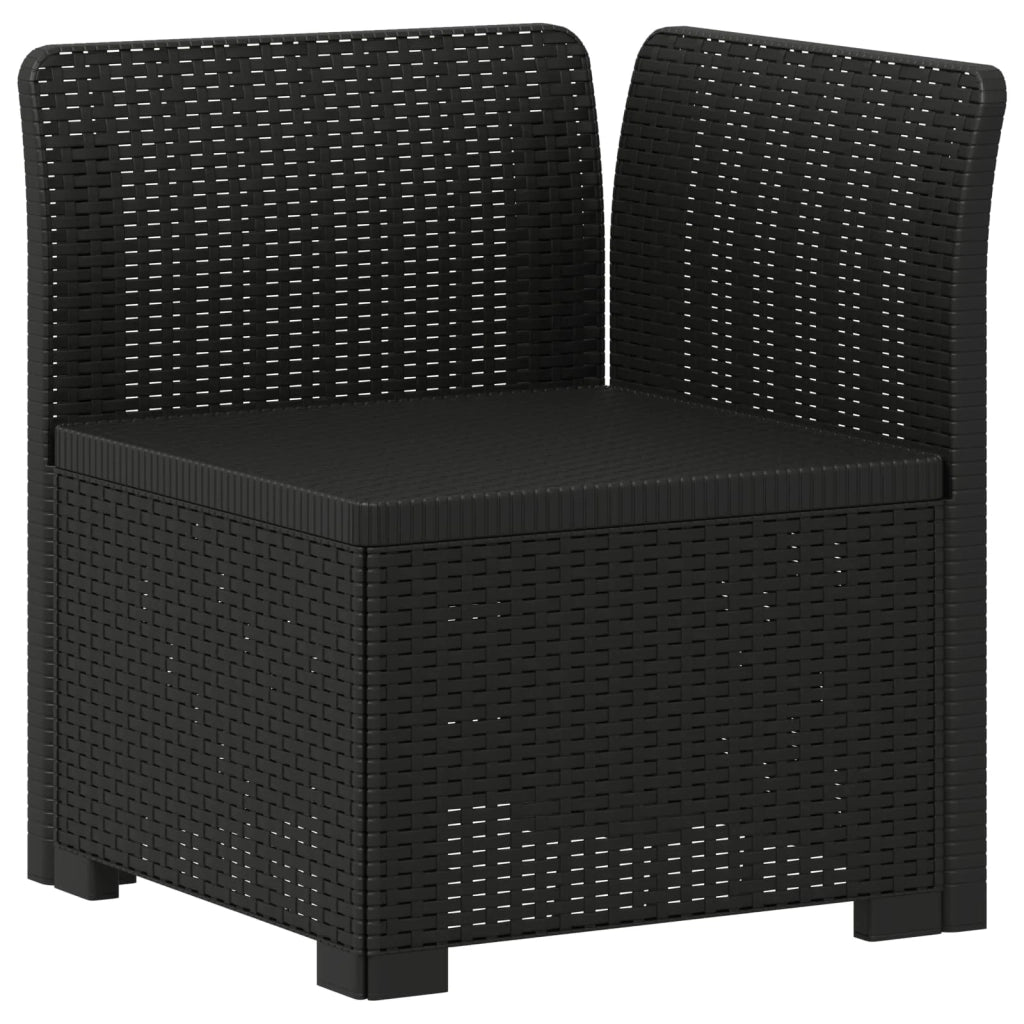 Divano da esterno-Divano da Giardino a 1 Posto con Cuscini Aspetto Rattan PP 955856