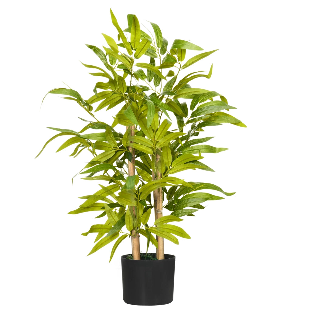 Pianta di Bamb¨´ Artificiale ¨C Xylo ¨C 60 cm Verde con Vaso in Cemento