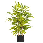 Pianta di Bamb¨´ Artificiale ¨C Xylo ¨C 60 cm Verde con Vaso in Cemento