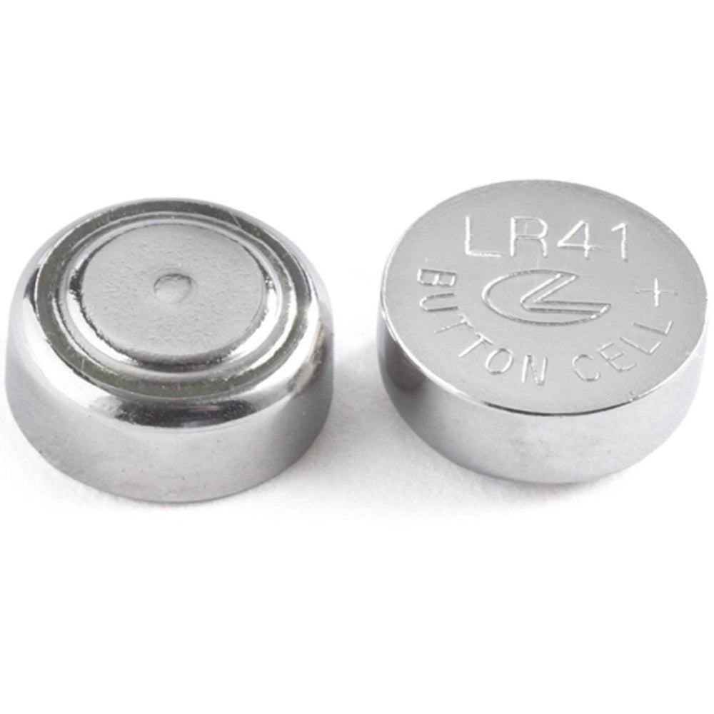 Trade Shop - Batterie Pile Alkaline Lr41/g3 1.5v A Bottone Per Orologi Telecomandi Maxtech Lr41 -