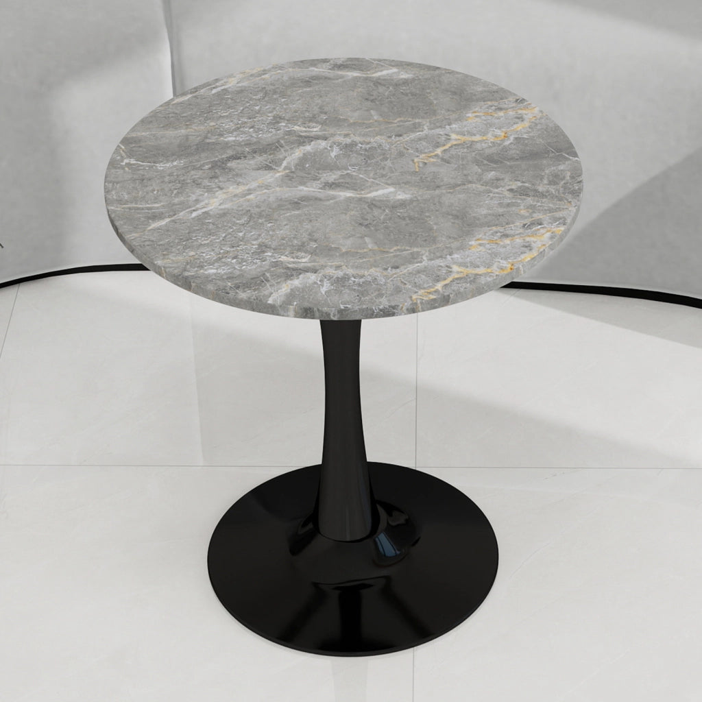 Tavolino da Caff¨¨ Rotondo ¨C MINIMAL ¨C Marmo Grigio, 70 cm